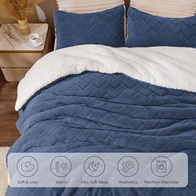 BEDELITE Fluffy Full Size Comforter Set - Image 6