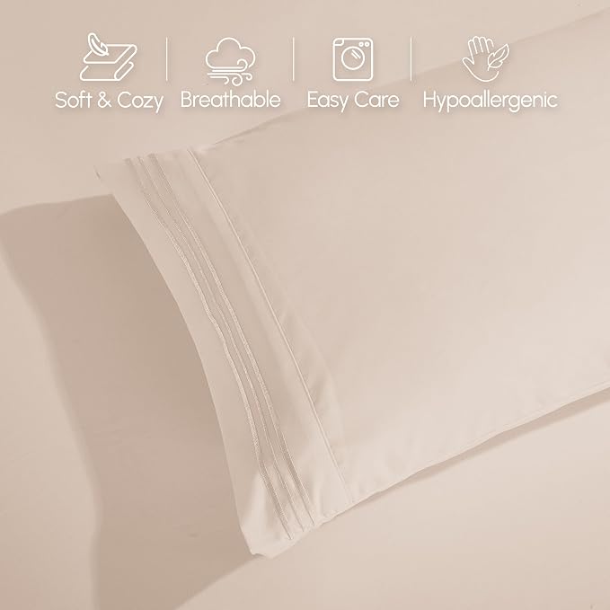 Elegant Comfort Luxurious 1500 Premium Hotel Quality Microfiber Three Line - Image 5