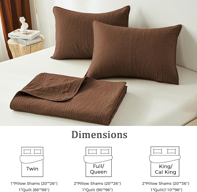 akkialla Twin Quilt Bedding Set, Lightweight Soft Bedspread Coverlet, Modern - Image 6