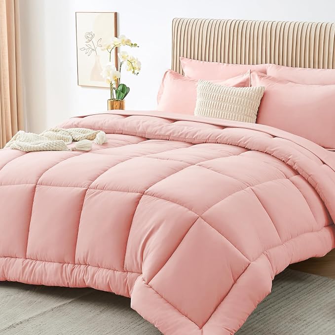 Sasttie Twin Comforter Set, 5 Pieces Bed in a Bag Twin, Complete Bedding Set by SASTTIE