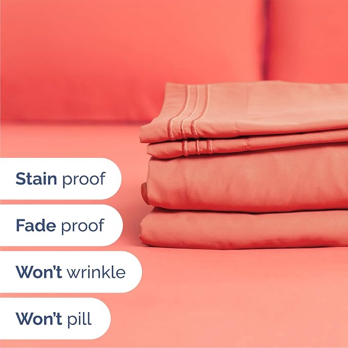 Queen Size 4 Piece Sheet Set - Image 5