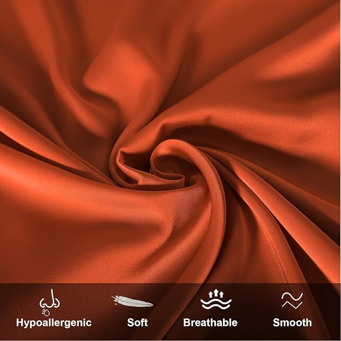 Mulberry Silk Pillowcase for Hair and Skin, Standard Size Cooling Silk Pillow - Image 4