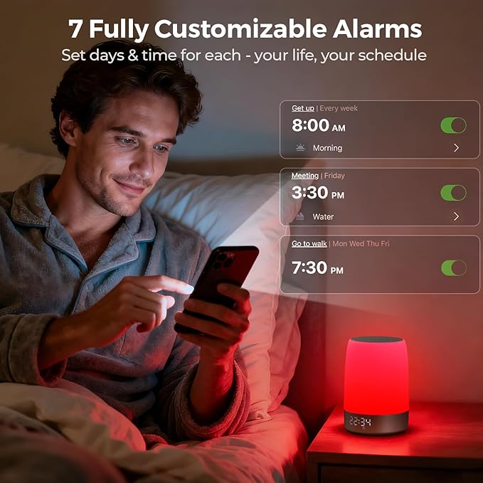 Smart Red Light Therapy Lamp & Sleep Sound Machine - Image 6