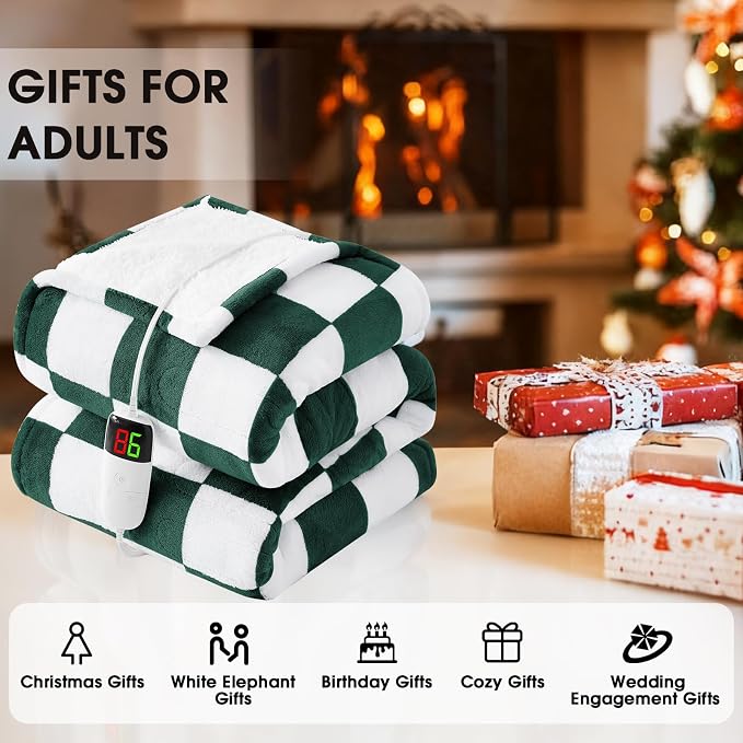 Heated Electric Blanket Throw, 50X60 Heating Blanket - Image 6