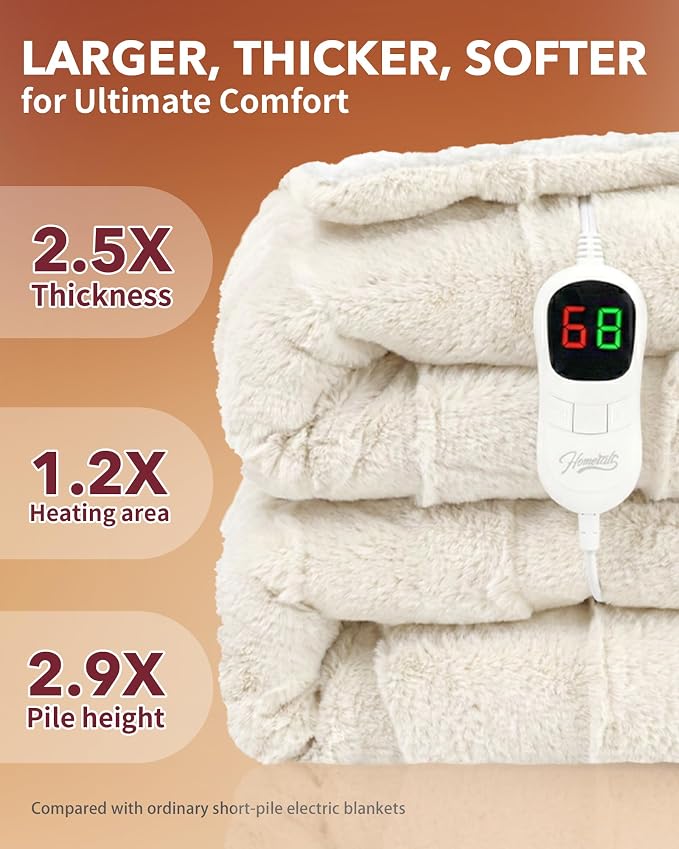 Homemate Electric Heated Throw Blanket - Image 3