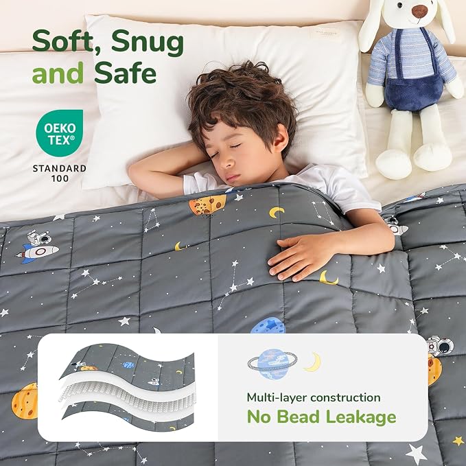 Sivio Weighted Blanket 5lbs, Cooling Weighted Throw Blankets, Breathable Heavy - Image 3