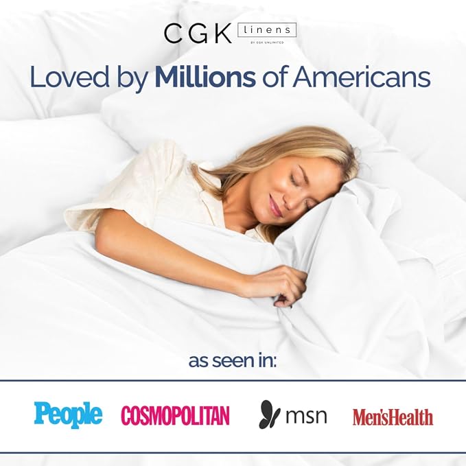 Extra Deep California King 400 Thread Count Cotton Fitted Sheet - Image 7