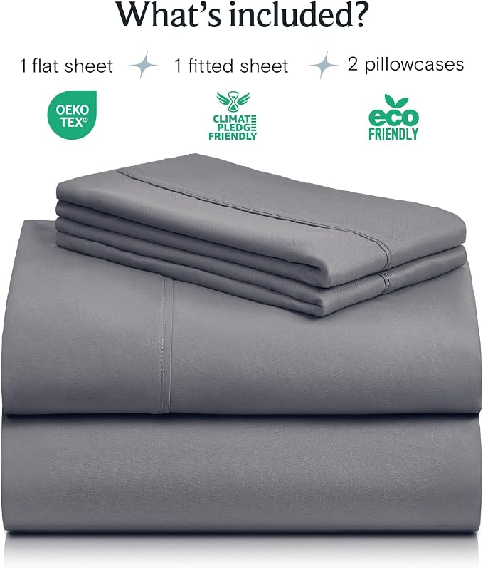 LuxClub 4 PC King Size Sheet Set Deep Pockets 18" Wrinkle Free Cooling Bed - Image 2