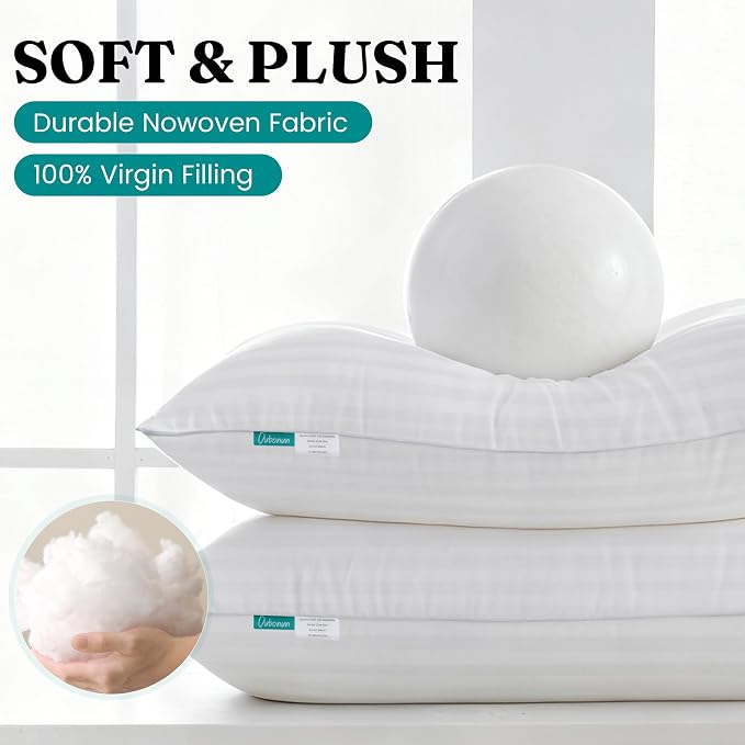 Oubonun 12 x 16 Throw Pillow Inserts, Firm and Fluffy Decorative Pillows - Image 2