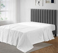 Luxury King Size Flat Sheet -100 Percent Egyptian Cotton, Beutifull White Plain by PLUSHYCOMFORT