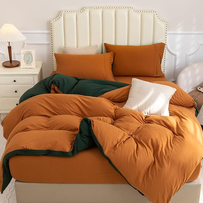 PURE ERA Jersey Knit Duvet Cover Set 100% T-Shirt Cotton Super Soft Comfy 3pc by PUREERA