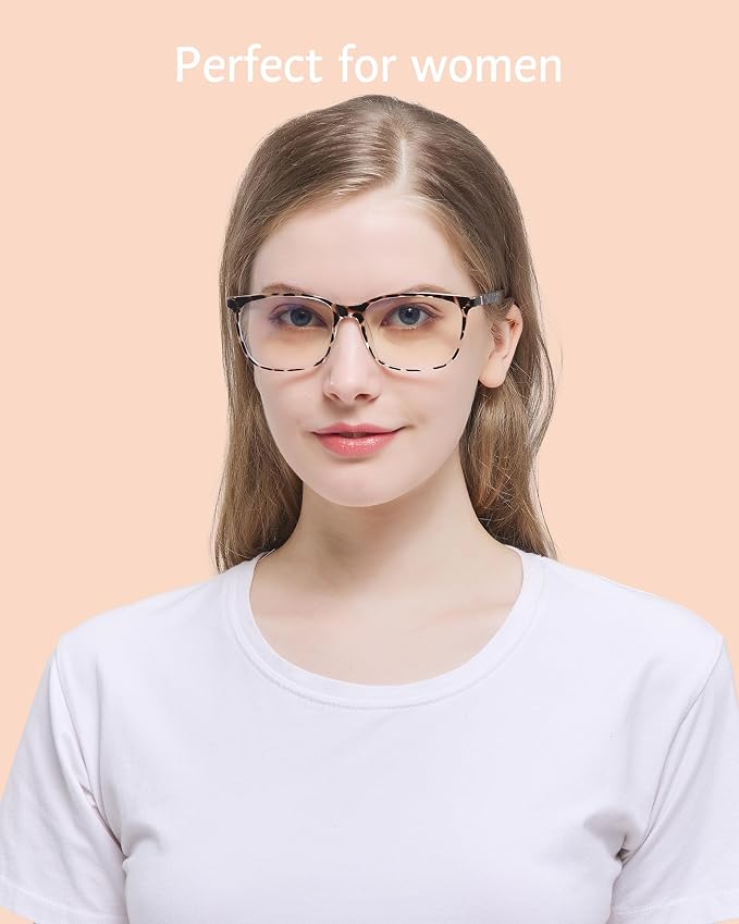 ANRRI Blue Light Glasses Men Women Leopard Blue Light Blocking Computer Glasses - Image 3