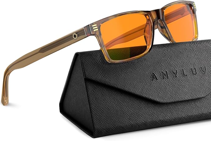 ANYLUV Blue Light Glasses Men Woman, Eye Strain Relief Eye Protection by ANYLUV