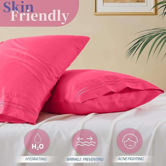 Vonty 2 Pack Standard Pillow Cases - Image 3