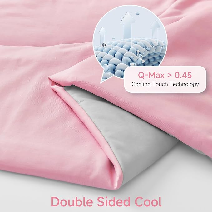 HOMFINE Cooling Comforter Queen Size, Japanese Double-Sided Cold Tech Fabric - Image 3