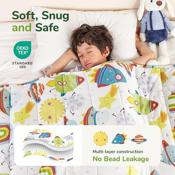 Sivio Weighted Blanket 3lbs, Washable Breathable Throw Blanket - Image 3