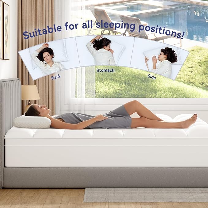 ELEMUSE Super/Olympic Queen Mattress Topper - Image 5