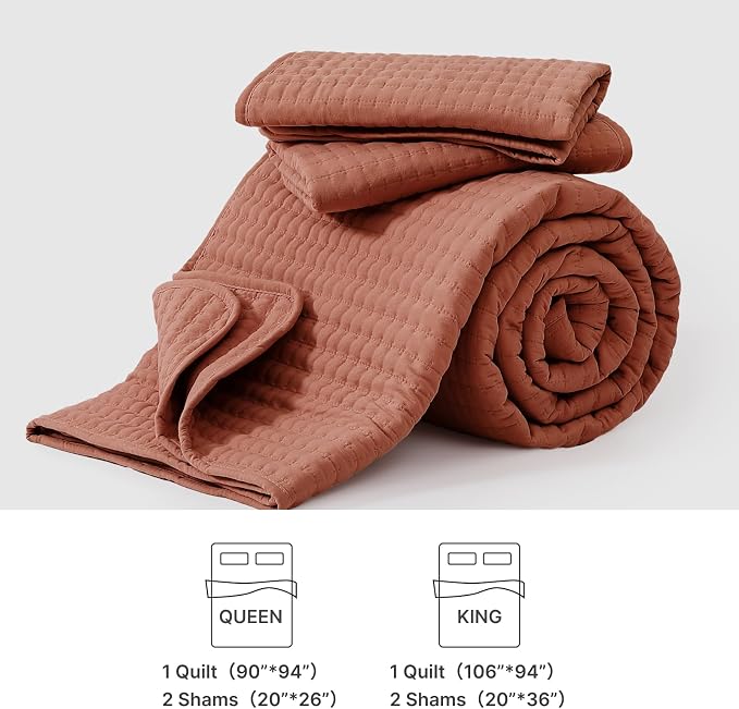 WRENSONGE King Size Quilt-3 Pieces Lightweight Autumn Leaf Fall King Quilt - Image 8