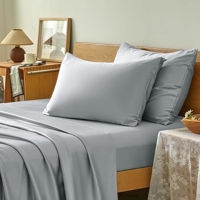 Homiest Cooling Pillow Cases King Size Set of 2, 100% Rayon Derived from Bamboo - Image 2