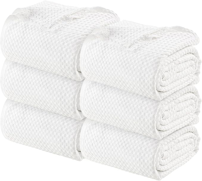 Utopia Bedding White 100% Cotton Waffle Blanket 300 GSM Soft Lightweight by UTOPIABEDDING