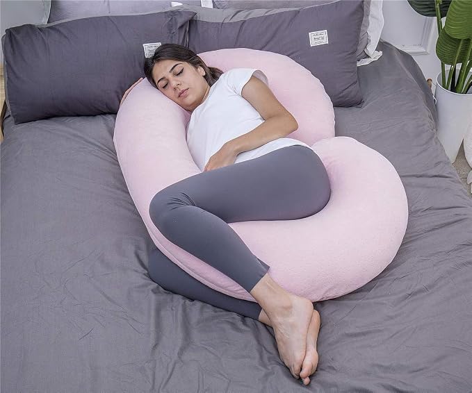 1 MIDDLE ONE Pregnancy Pillow, C Shaped Body Pillow - Image 4