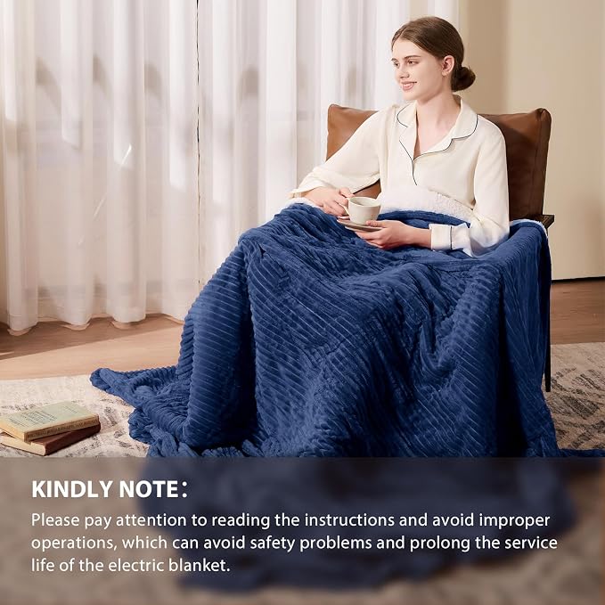 Homemate Electric Heated Blanket Full Size - Image 6