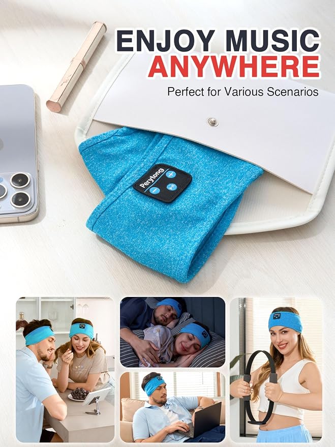 Perytong Sleep Headphones Wireless, Air Travel, Meditation - Image 7
