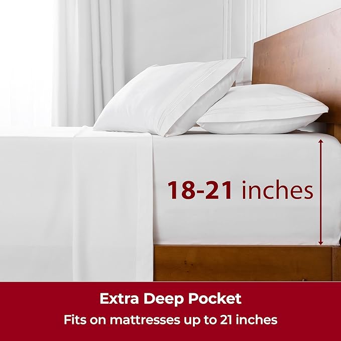 Mellanni Extra Deep King Sheets - Image 6