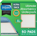 Inspire Extra Large Super Absorbent Disposable Bed Pads by Inspire