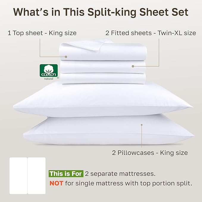 California Design Den Split King Sheets Sets - Image 4