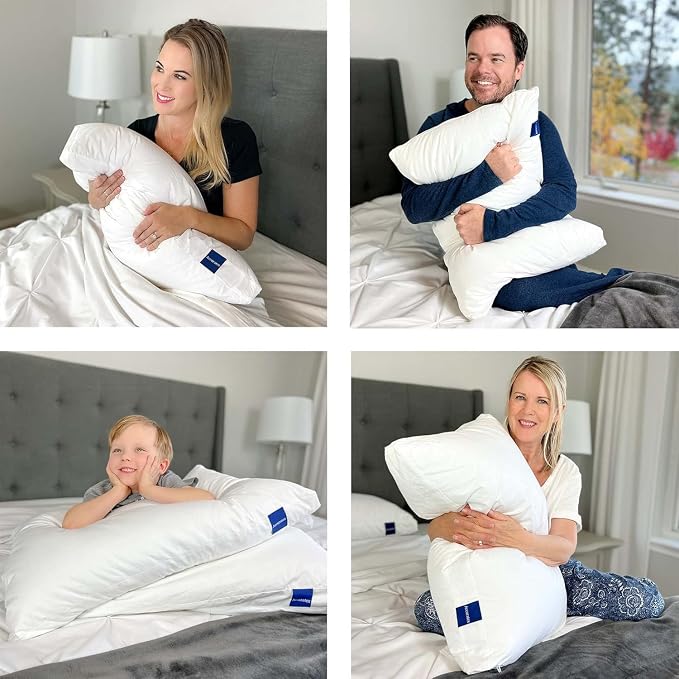 ACCURATEX Pillows Queen Size Set of 2, Hybrid Shredded Memory Foam Pillow - Image 6