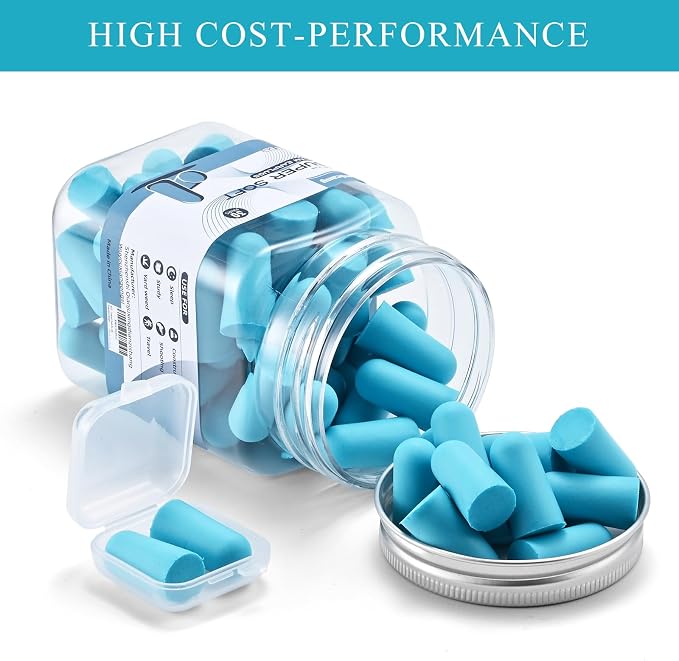 Lenicany 30Pair Soft Foam EarPlugs, 32dB Disposable Sound Blocking Noise - Image 4