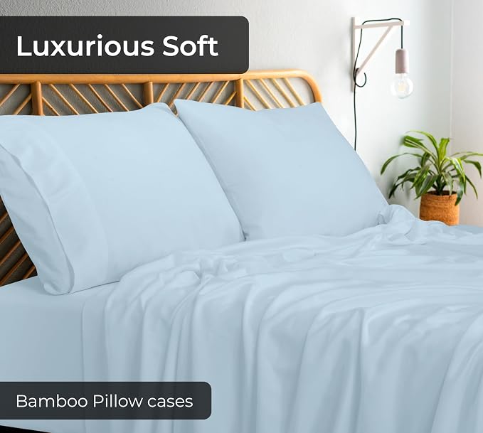 Royale Linen Cooling Pillow Cases Standard Size Set of 2-100% Rayon Derived - Image 7