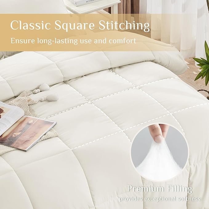 JOLLYVOGUE Twin XL Comforter Set, Ultra-Soft Bed in a Bag Twin XL Size 5 Pieces - Image 3