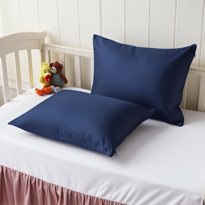 2 Pack Cooling Toddler Pillow Cases, Viscose Derived from Bamboo Small Pillow - Image 2