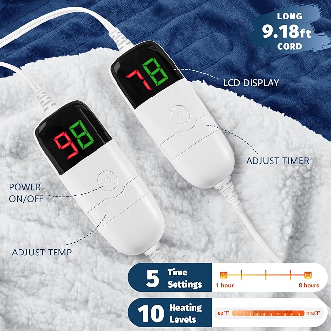 Heated Electric Blanket King Size - Image 3