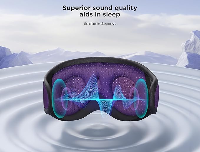 LC-dolida Sleep Mask with Bluetooth Headphones Bluetooth Sleep Mask Sleep - Image 5