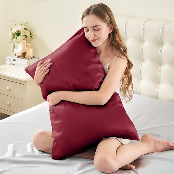 INFIIXSO Mulberry Silk Pillow Cases King Size Set of 2, Silk Pillowcase - Image 3