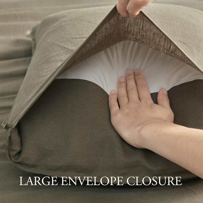 DAPU 100% Linen Duvet Cover Set - Image 5