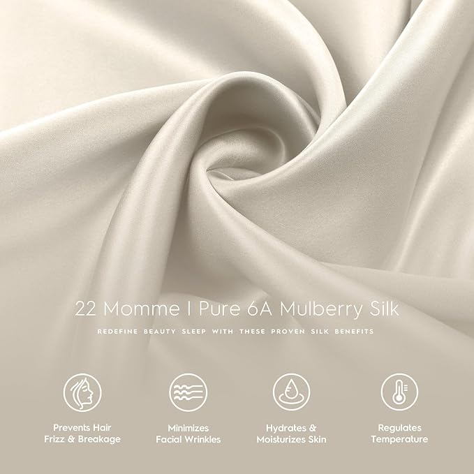 Tafts Pillow Cases - 22mm 100% Pure Mulberry 6A Silk Pillowcase - Image 6