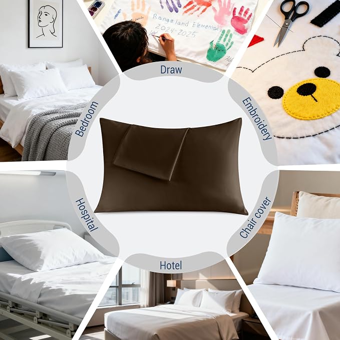 Pillowcases King 4 Pack, 20x36 Pillow Cases - Image 6