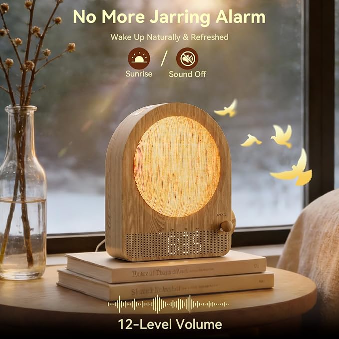 Vivilumens Gradual Sunrise Alarm Clock & White Noise Sound Machine - Image 3
