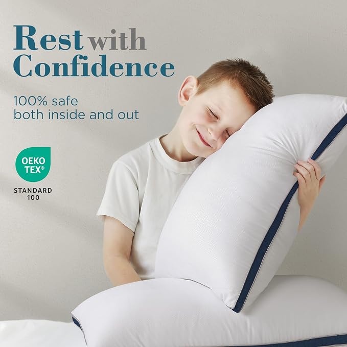 viewstar Bed Pillows King Sizes Set of 2, Hotel Quality Cooling Down - Image 6