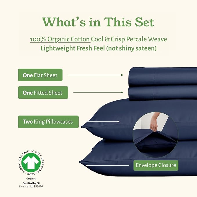 California Design Den King Size Sheets Deep Pocket Set - Image 4
