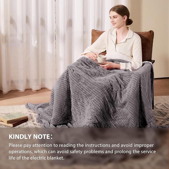 Homemate Electric Heated Blanket King Size - Image 6