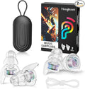 Hearprotek Concert Ear Plugs, 2 Pairs Reusable High Fidelity Musician Ear Plugs by Hearprotek