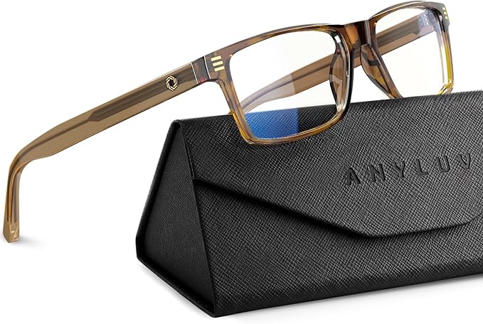 ANYLUV Blue Light Glasses Men Woman, Eye Strain Relief Eye Protection by ANYLUV