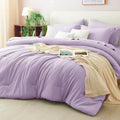 CozyLux Queen Comforter Set Lavender, 7 Pieces Bed in a Bag Queen Comforter Set by CozyLux