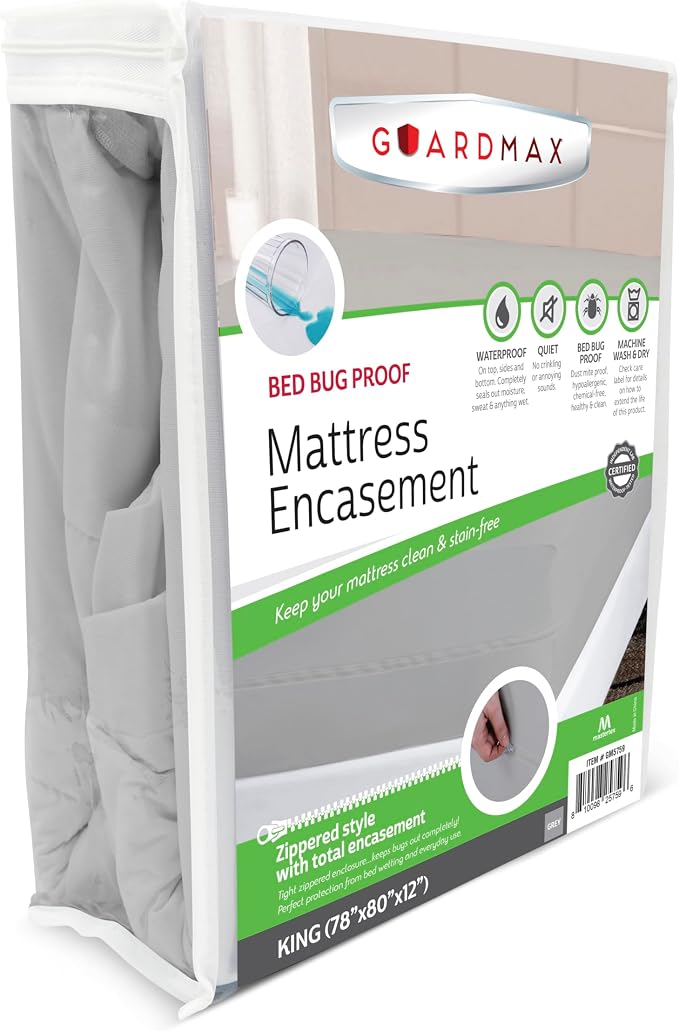 Guardmax Jersey Knitted King Zippered Mattress Encasement by Guardmax