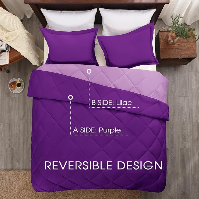 Basic Beyond California King Comforter Set, 1 Comforter 104"x96" and 2 Pillow - Image 3